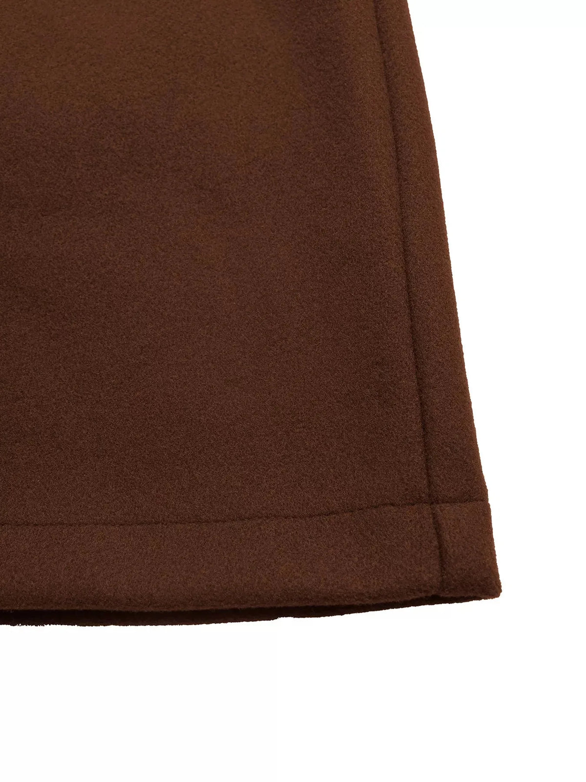 Belted Double-Breasted Long Coat in Brown - image 6