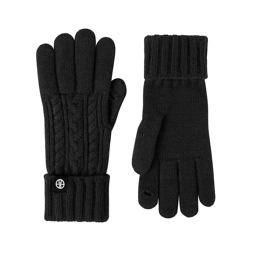 Cable Knit Touchscreen Gloves, 9 Inch - image 4