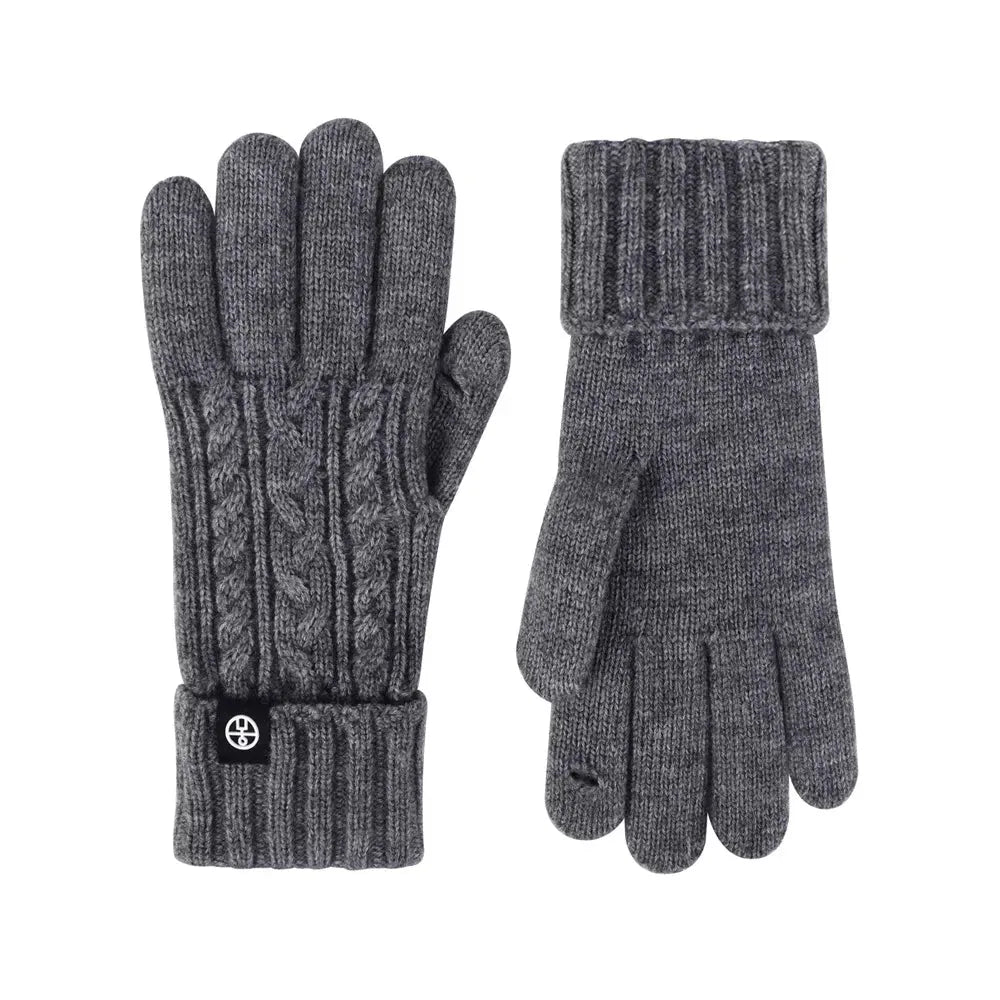 Cable Knit Touchscreen Gloves, 9 Inch - image 5