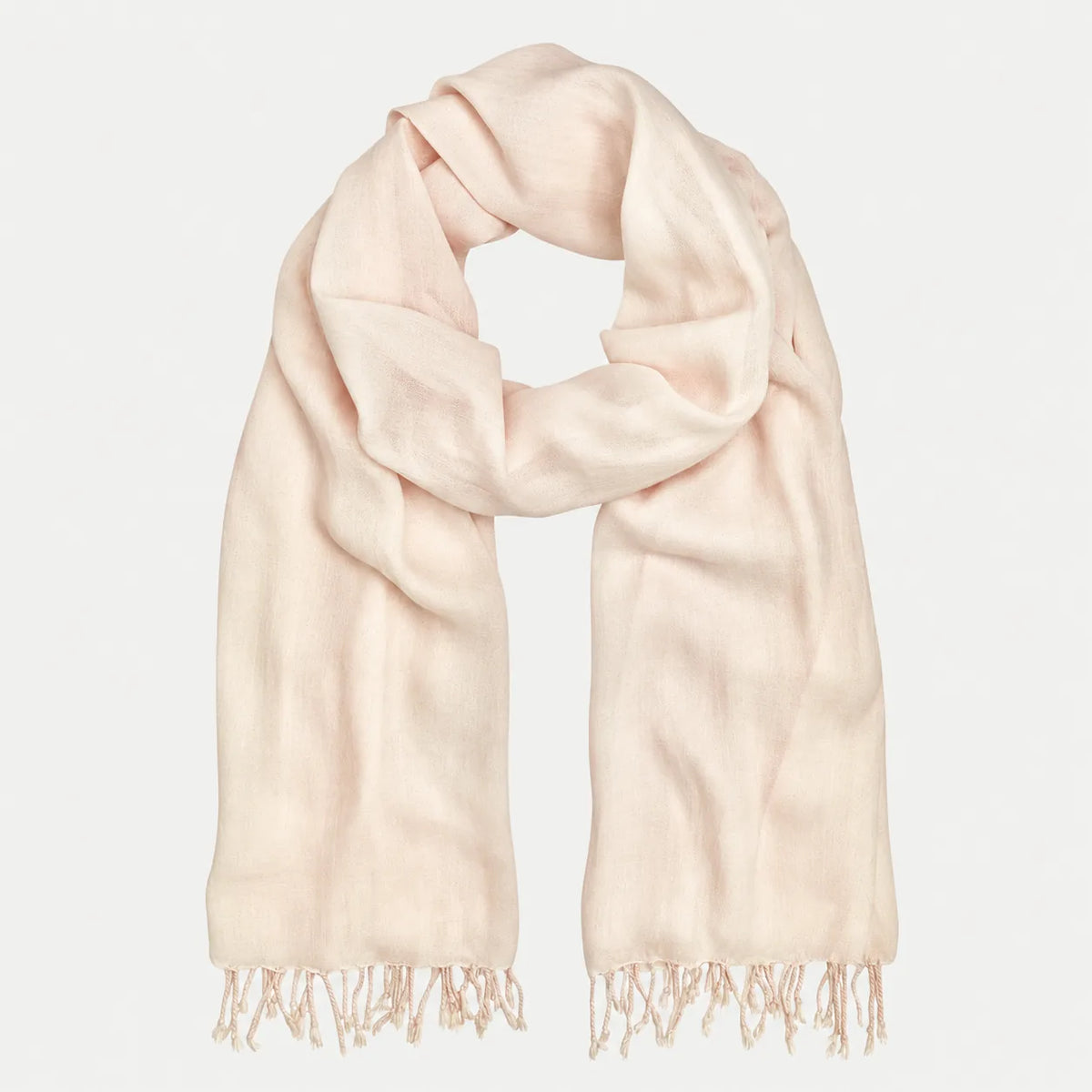 Handloom Wide Wrap Scarf with Fringe, 72 x 28 Inch - image 2