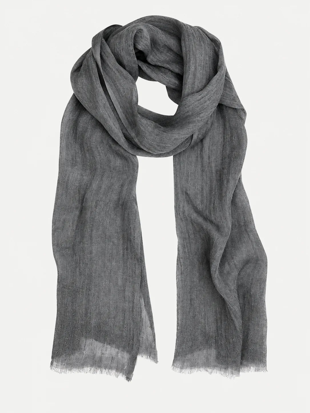 Handwoven Gauze Linen Scarf with Fringe, 79 Inch – 5 Colours - image 5