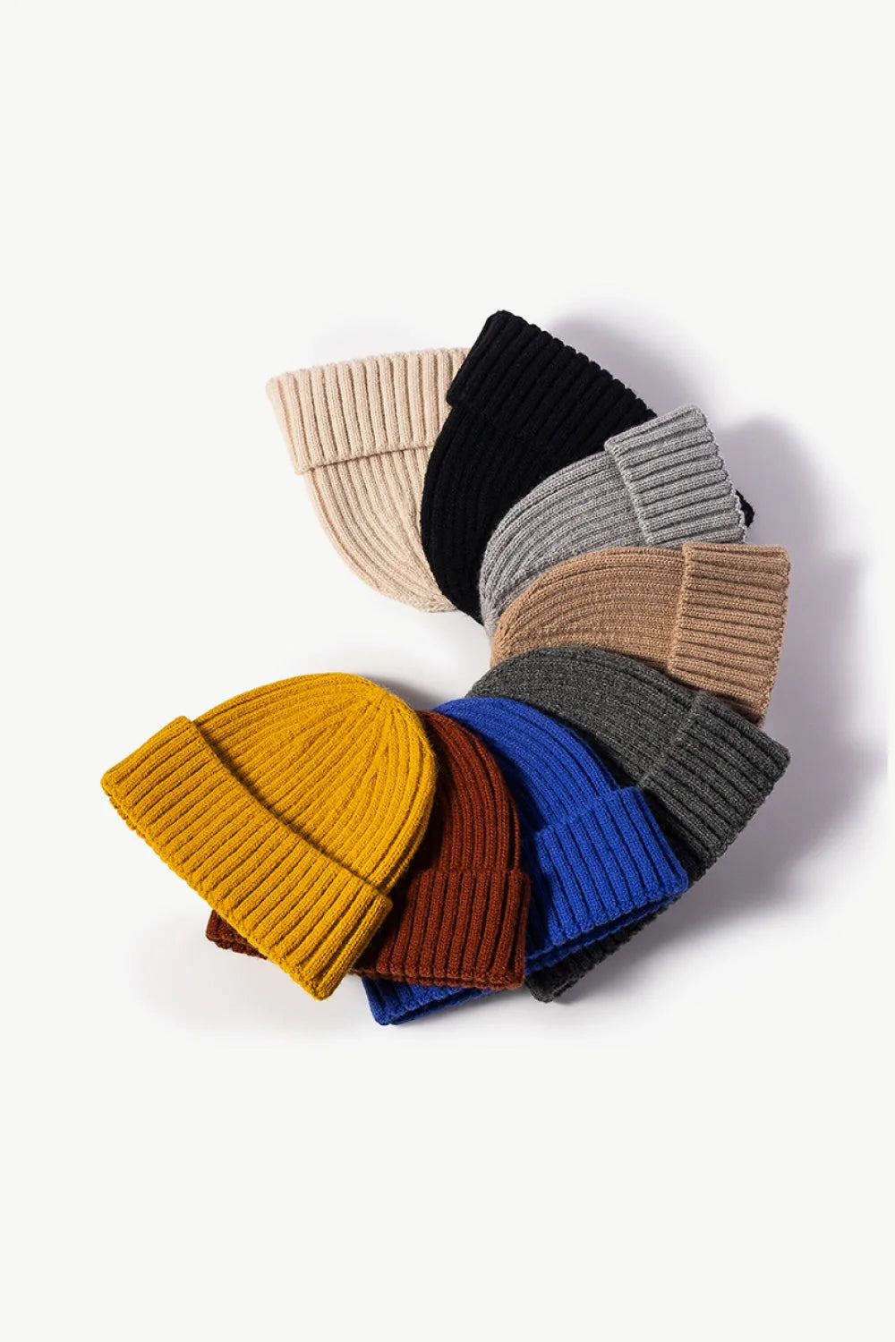 Ribbed Cuff Beanie Hat, 8 Inch - image 12