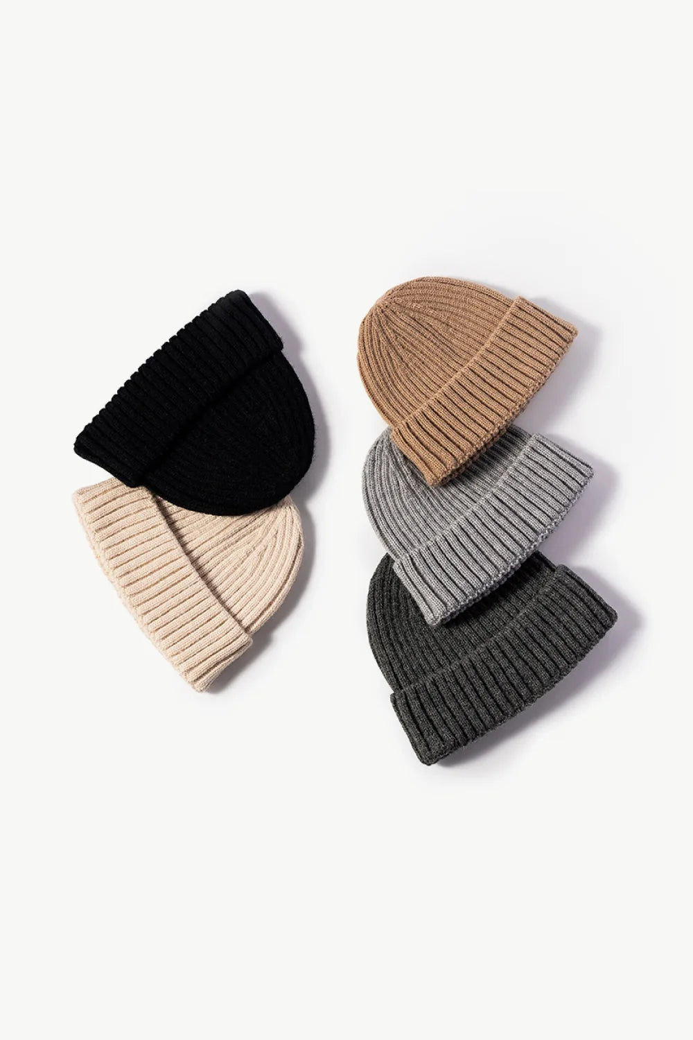 Ribbed Cuff Beanie Hat, 8 Inch - image 13