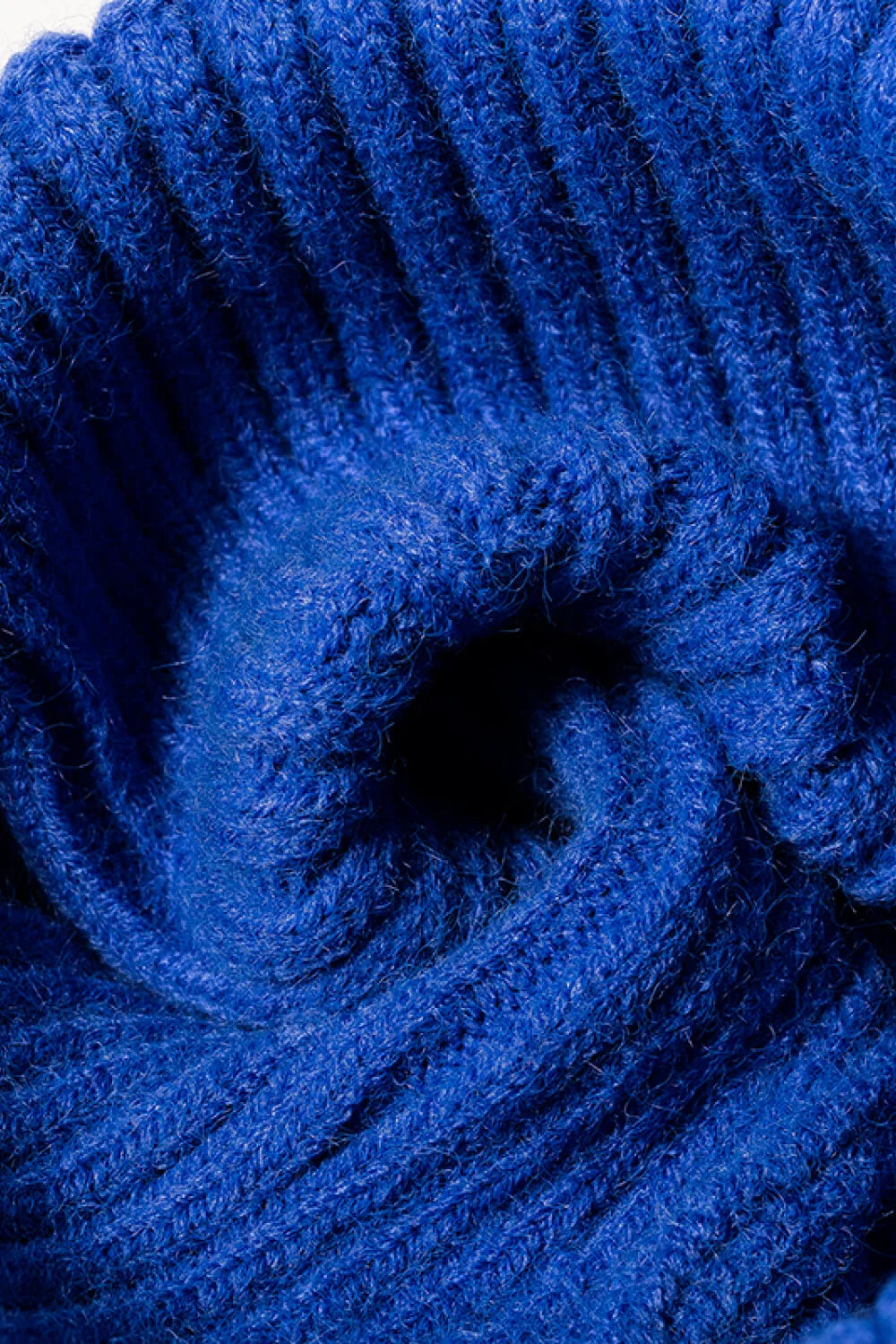 Ribbed Cuff Beanie Hat, 8 Inch - image 2