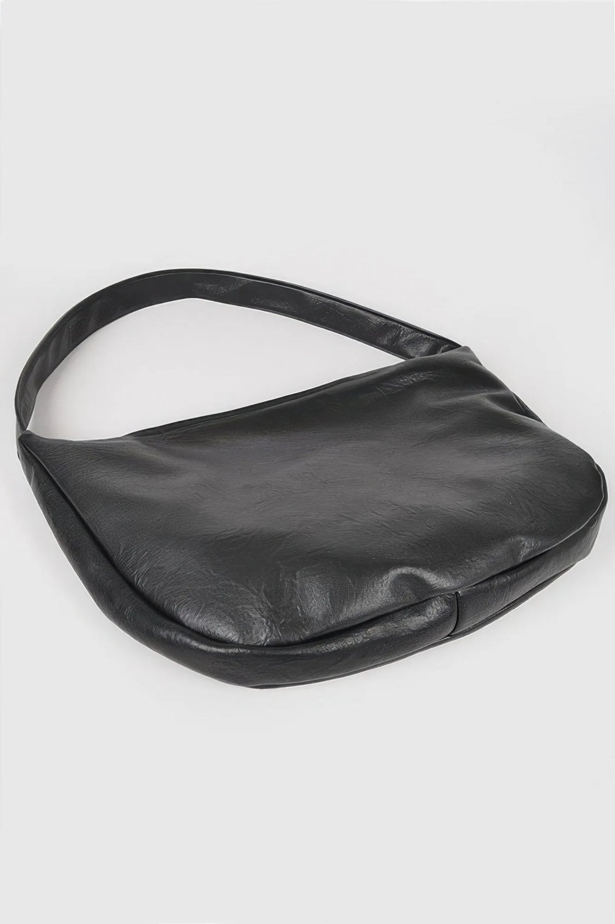 Slim Faux Leather Hobo Shoulder Bag - image 4