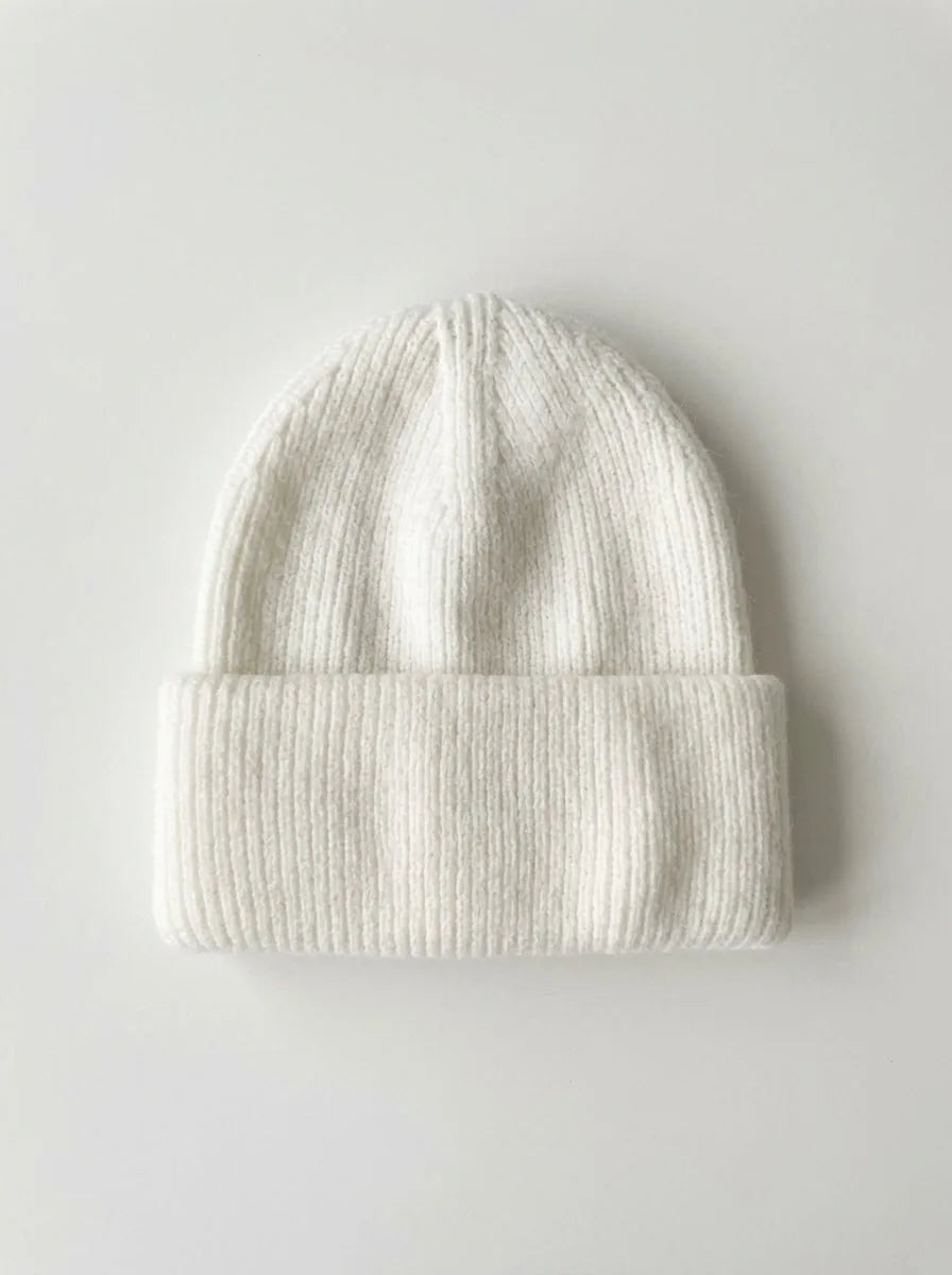 Warm Knit Cuffed Beanie Hat, 9.8 Inch - image 2