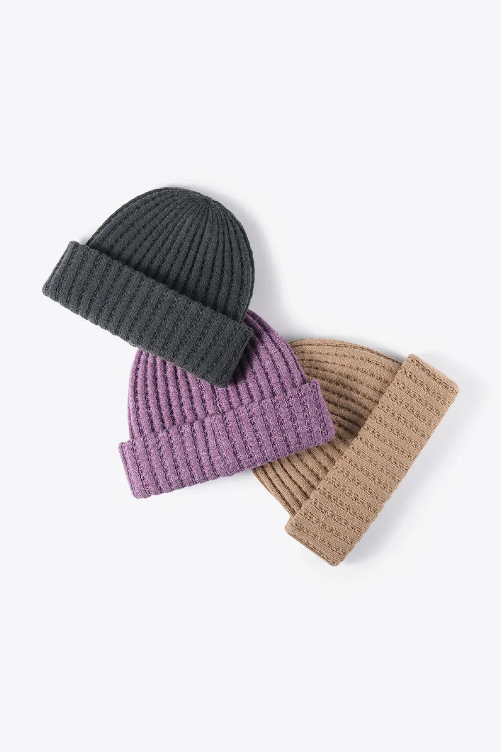 Wide Rib Knit Beanie Hat, 9.5 Inch - image 15