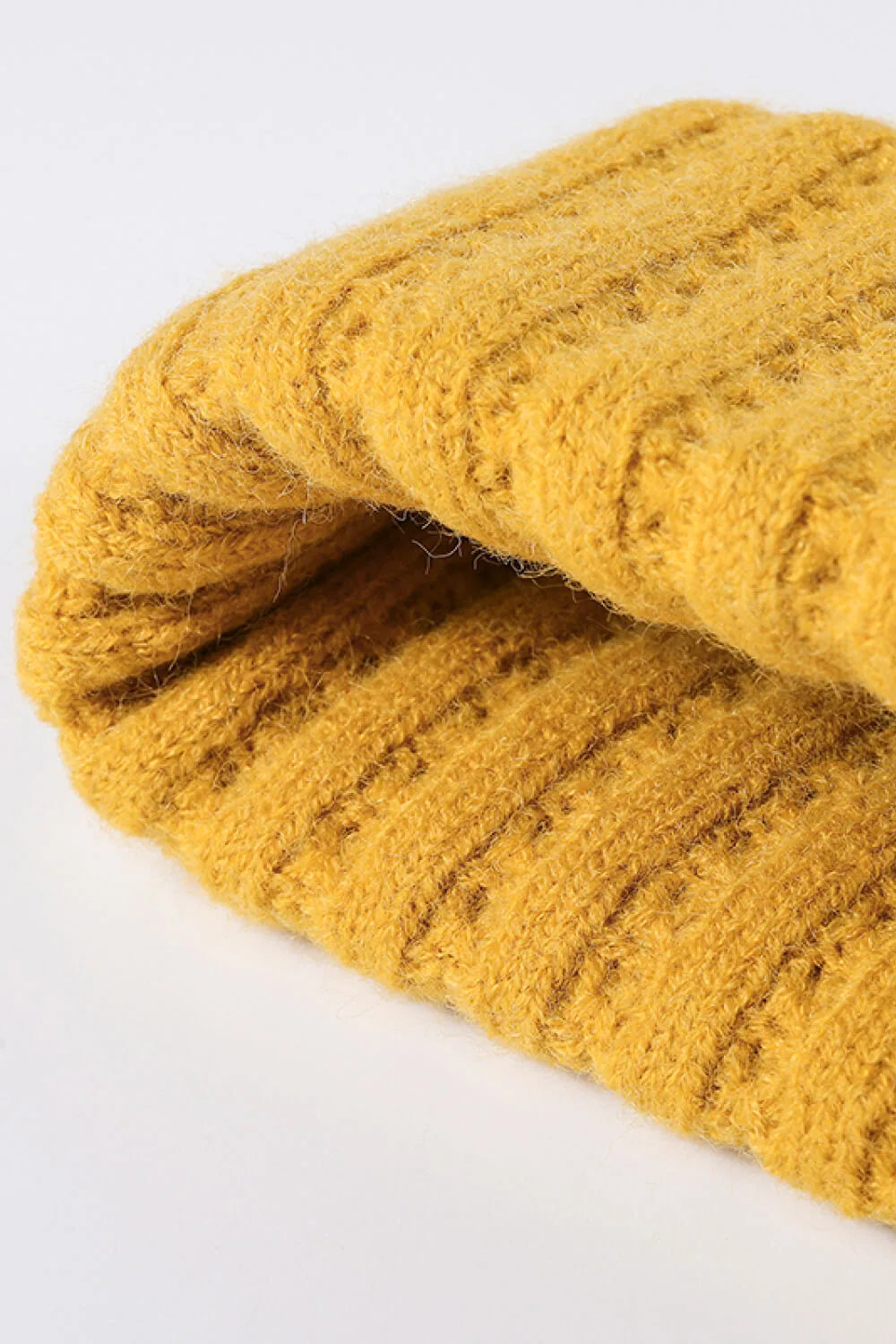 Wide Rib Knit Beanie Hat, 9.5 Inch - image 2