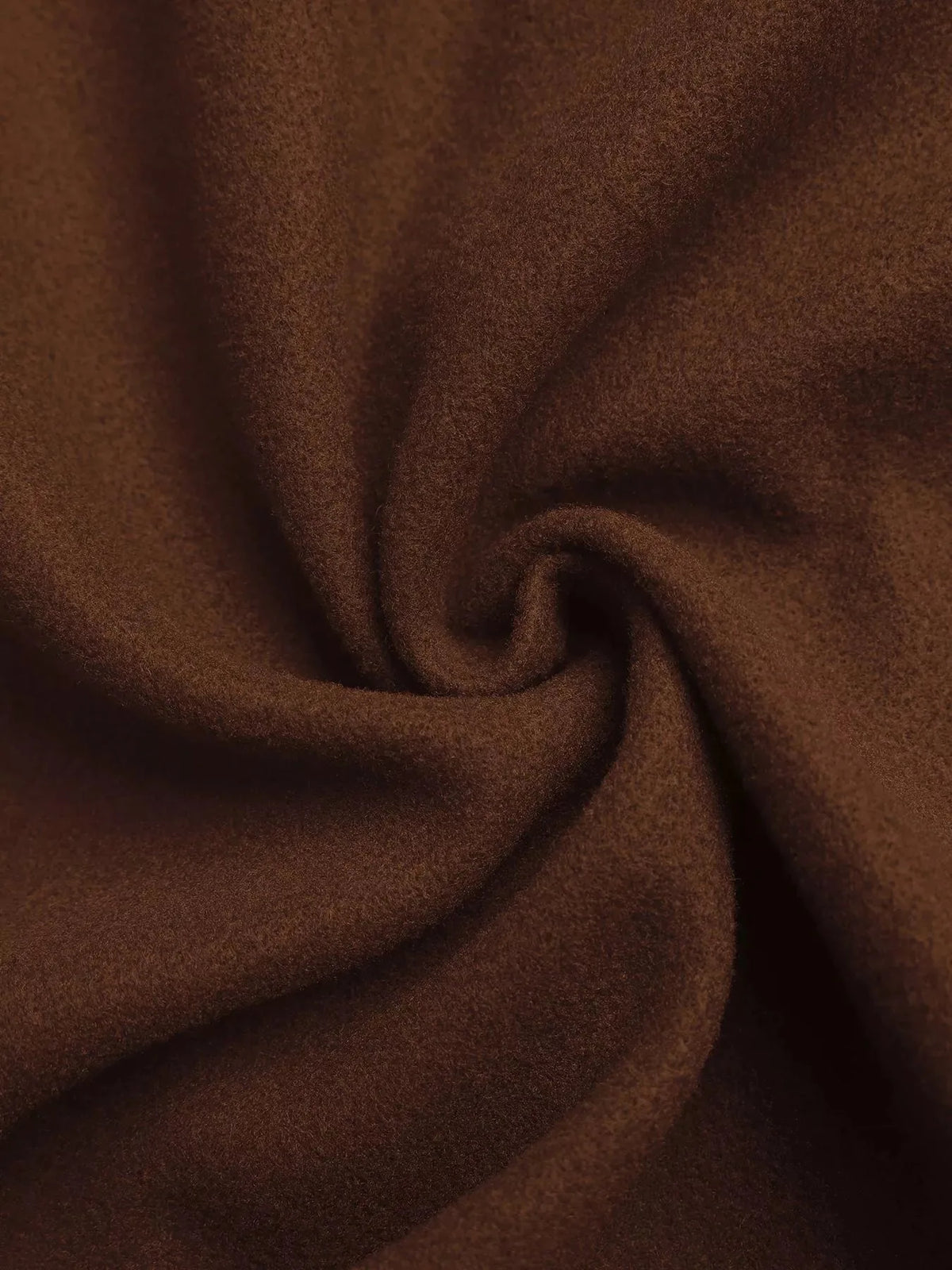 Belted Double-Breasted Long Coat in Brown - image 7