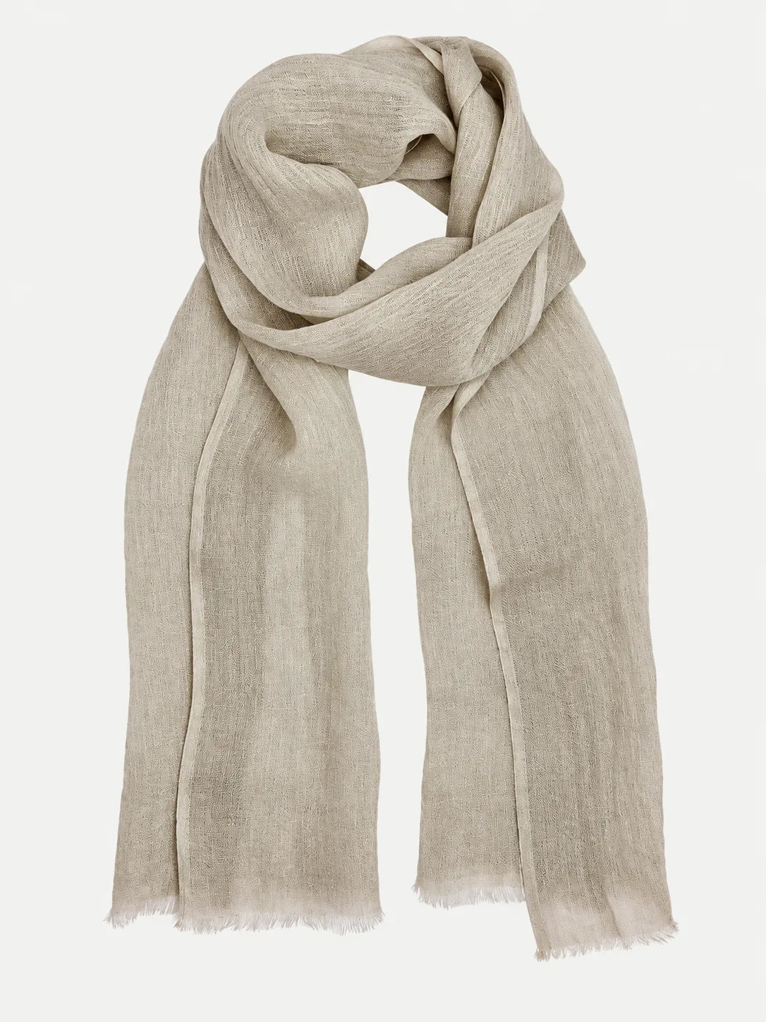Handwoven Gauze Linen Scarf with Fringe, 79 Inch – 5 Colours - image 2