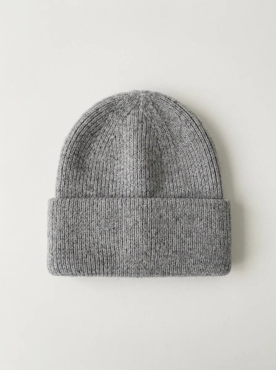 Warm Knit Cuffed Beanie Hat, 9.8 Inch - image 3