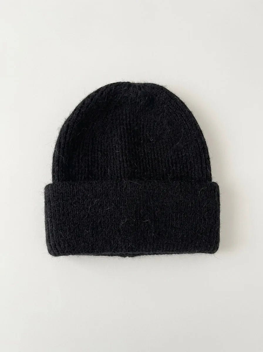 Warm Knit Cuffed Beanie Hat, 9.8 Inch - image 4