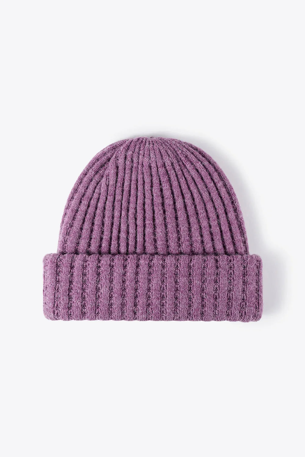 Wide Rib Knit Beanie Hat, 9.5 Inch - image 12