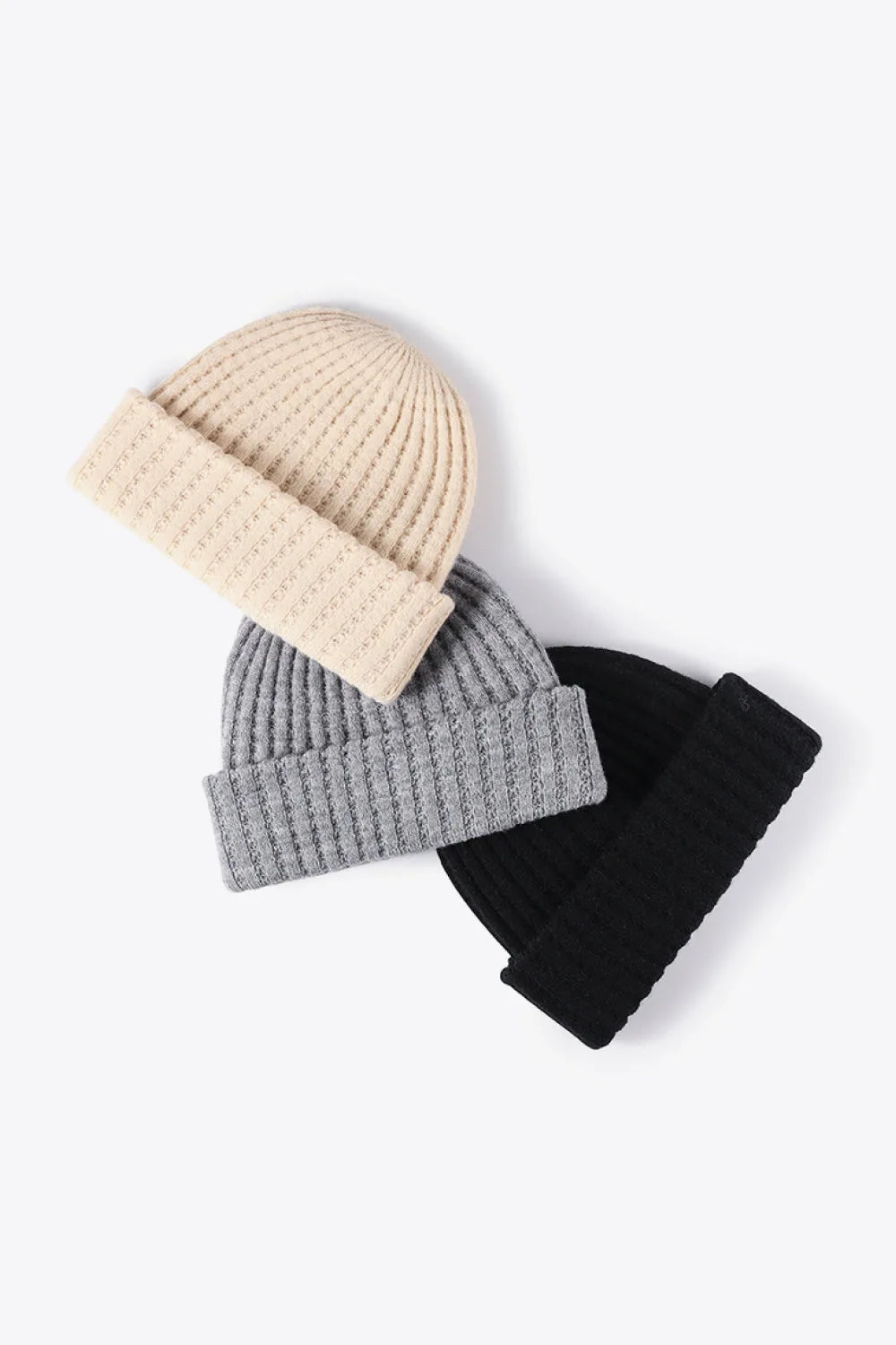 Wide Rib Knit Beanie Hat, 9.5 Inch - image 14