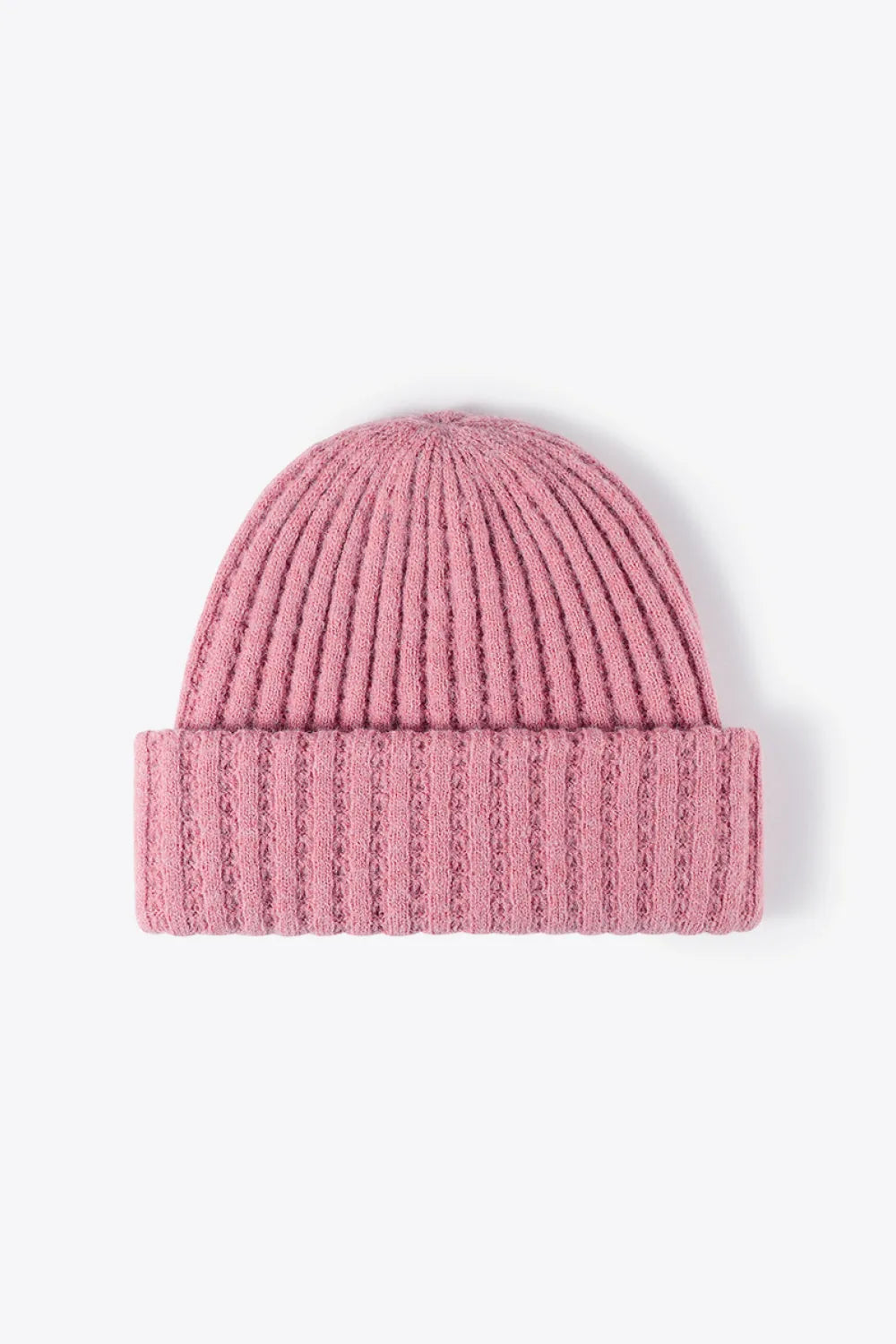 Wide Rib Knit Beanie Hat, 9.5 Inch - image 5