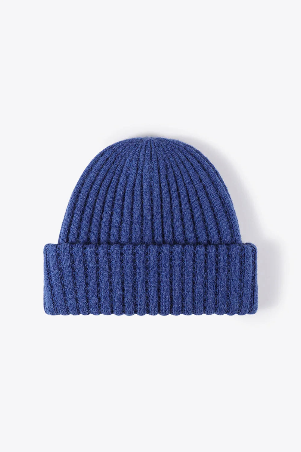 Wide Rib Knit Beanie Hat, 9.5 Inch - image 6