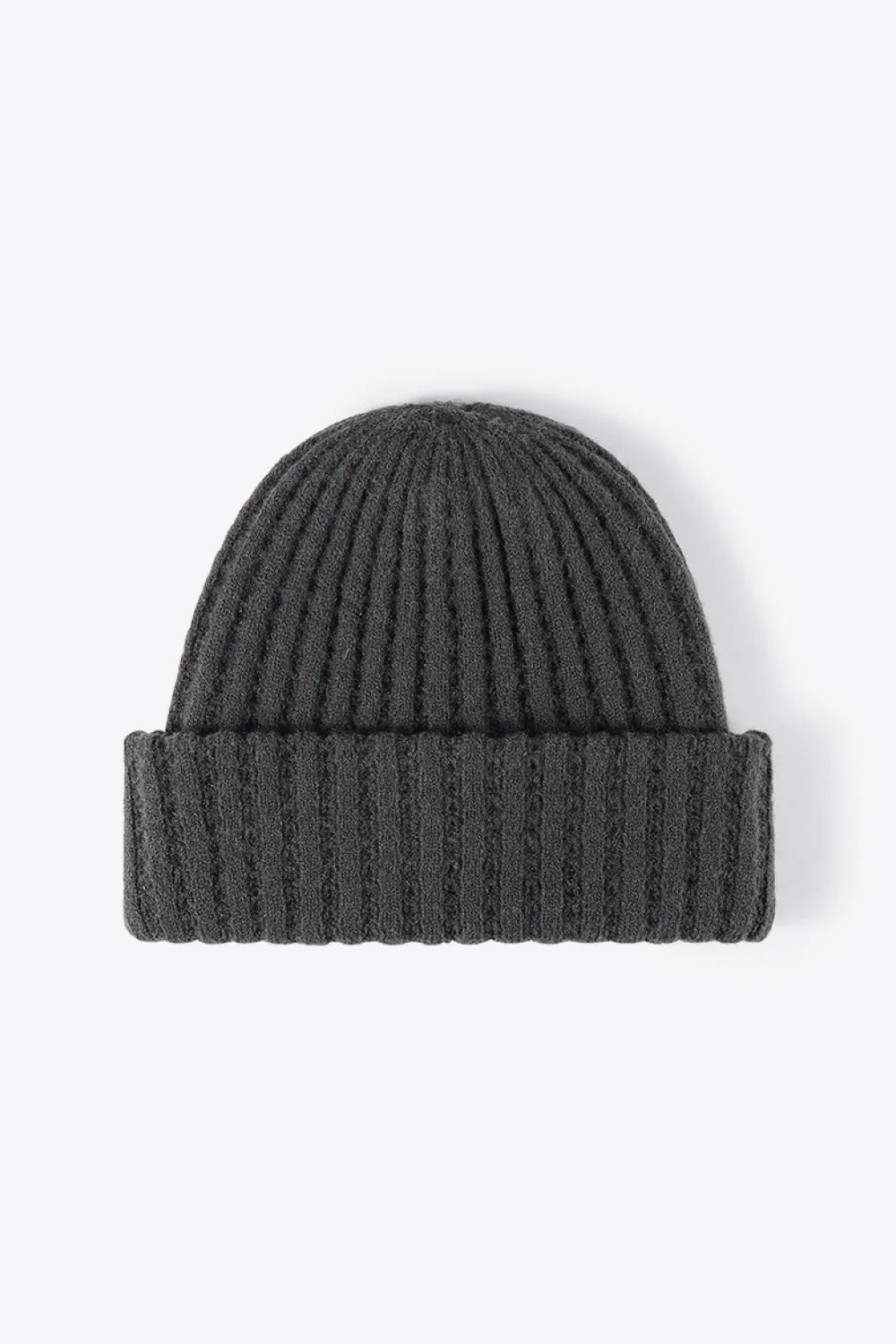 Wide Rib Knit Beanie Hat, 9.5 Inch - image 9